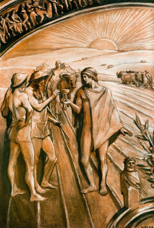 Illustration for the Iliad by Homer  by Clement Goutier