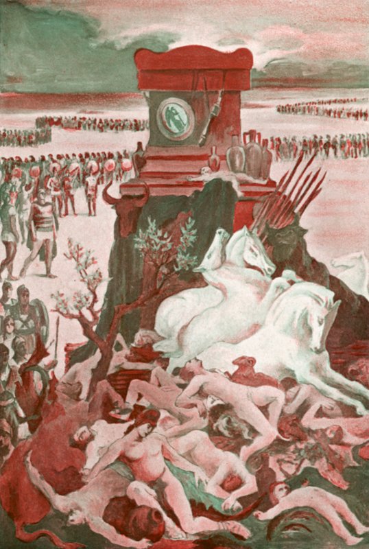 Illustration for the Iliad by Homer  by Clement Goutier