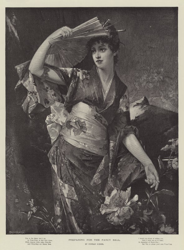 Süslü Balo için hazırlanıyor by Conrad Kiesel