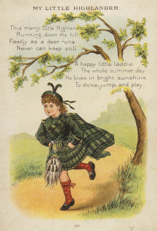 Tekerleme: My Little Highlander (chromolitho) by Constance Haslewood