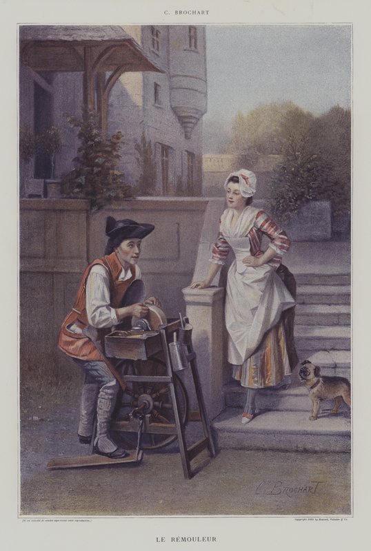 Le Remouleur (Bıçak Değirmeni) by Constant Joseph Brochart