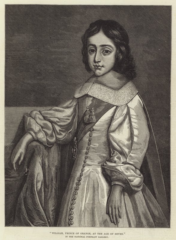Orange Prensi William, Yedi Yaşında, Ulusal Portre Galerisi'nde by Cornelius Janssen van Ceulen