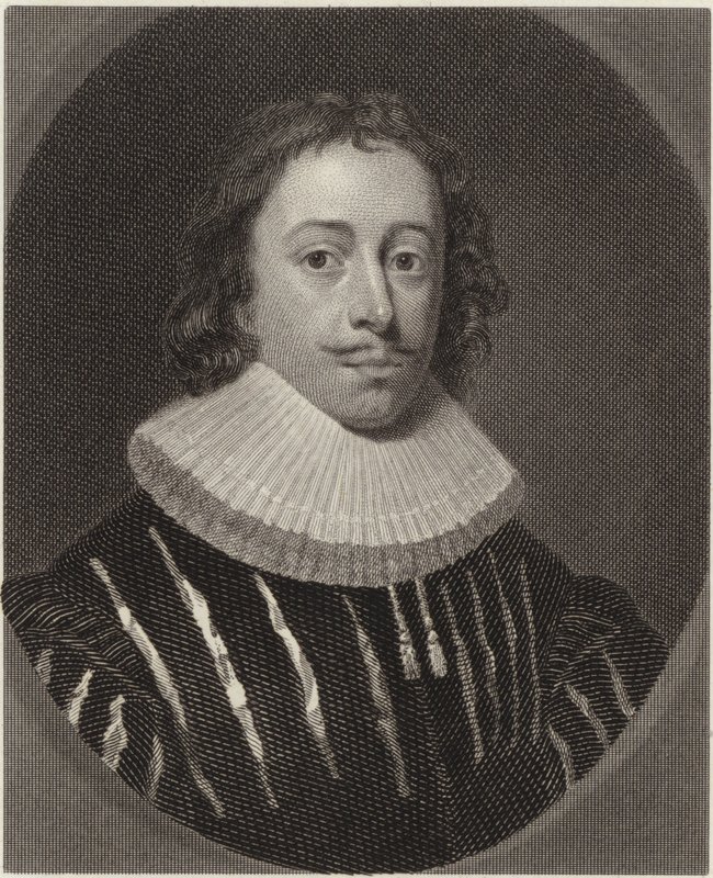 Edmund Waller  by Cornelius Janssen van Ceulen