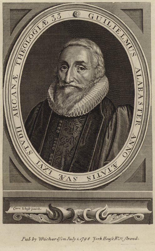 William Alabaster'ın Portresi by Cornelius Janssen van Ceulen