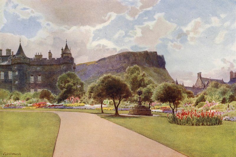 Kuzey Bahçesi, Holyrood Sarayı (renkli taş) by Cyril Ward