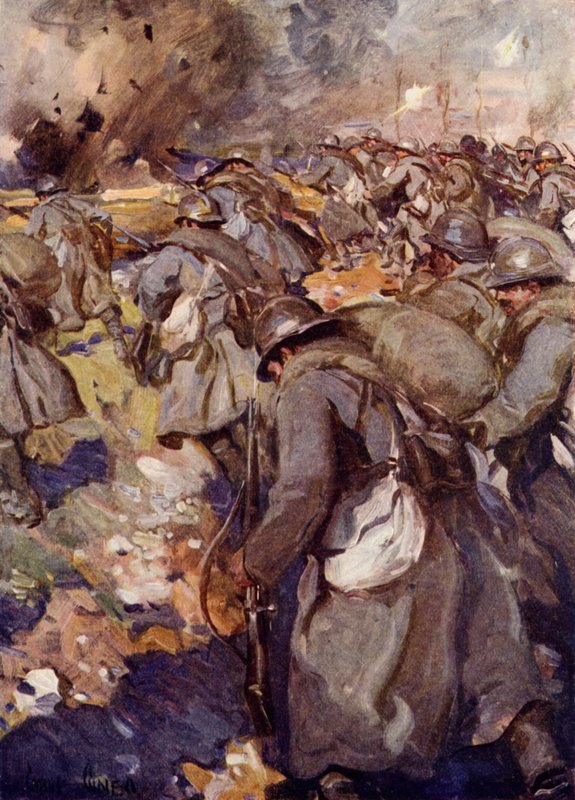The French force rushed forward and took possession of the crater  by Cyrus Cuneo