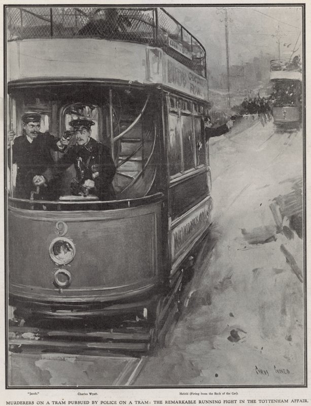 Tramvaydaki katiller polis tarafından tramvayda takip ediliyor by Cyrus Cuneo