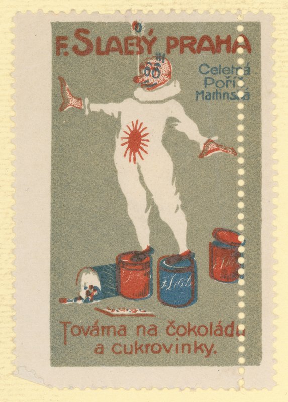 F Slaby çikolata ve şekerleme fabrikası, Prag by Czech School