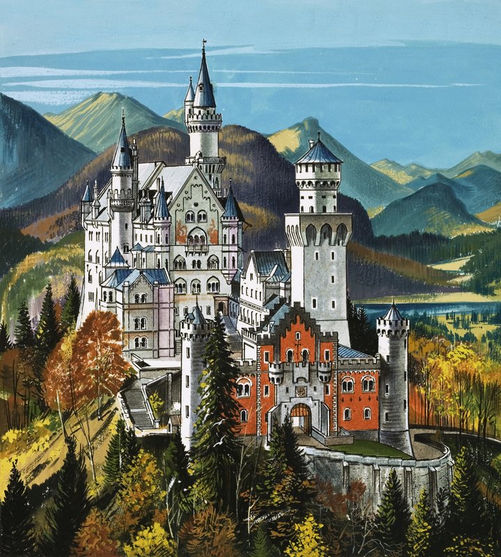 Neuschwanstein Şatosu by Dan Escott