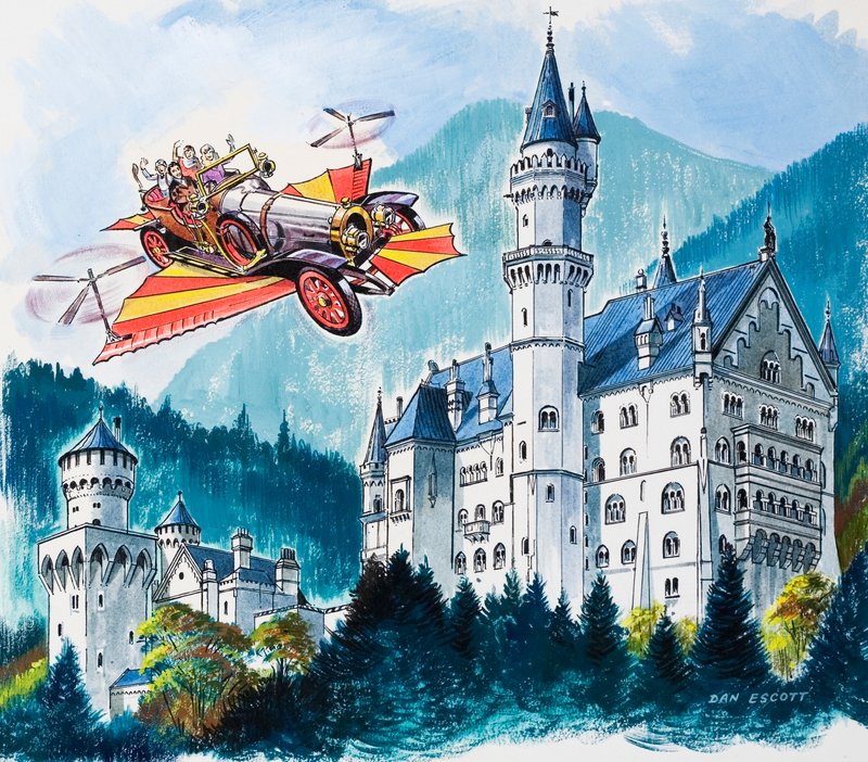 Chitty Chitty Bang Bang, Bavyera Alplerindeki Neushwanstein