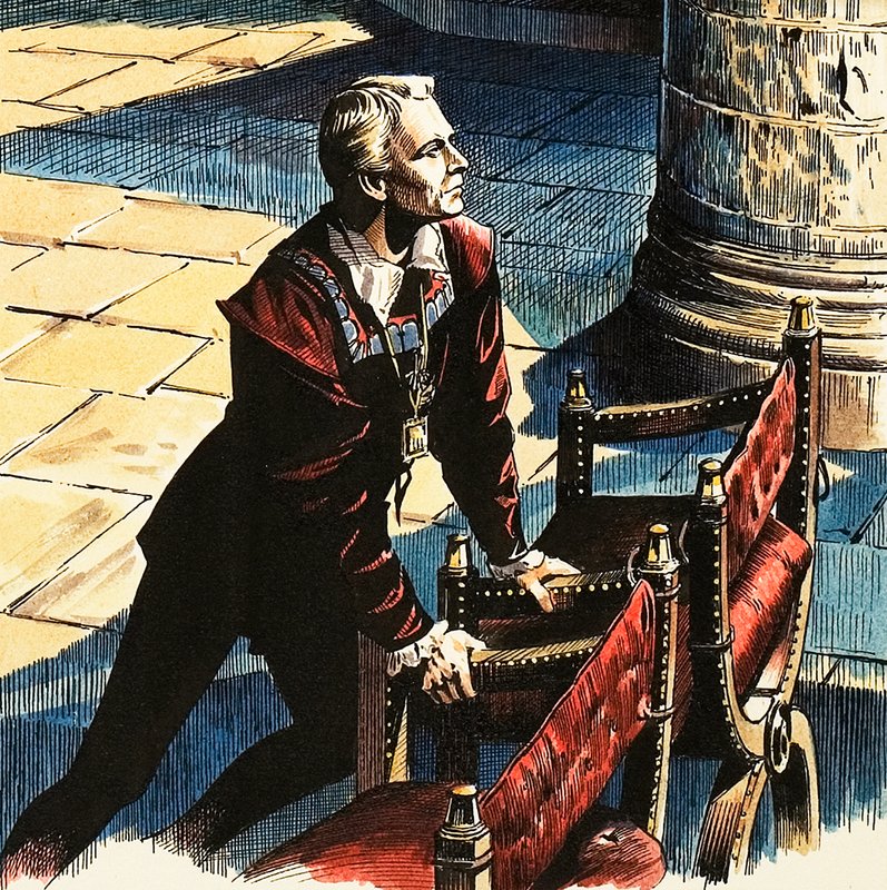 Hamlet rolünde Laurence Olivier by Dan Escott