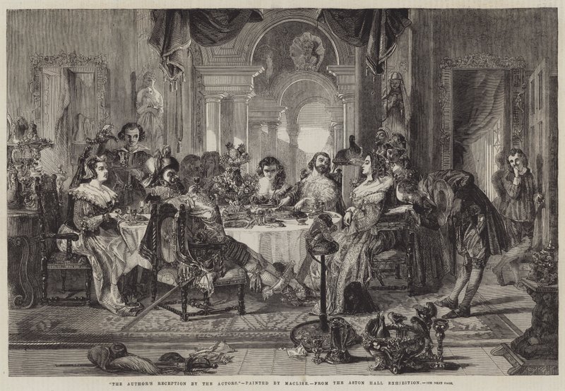 Yazarın Oyuncular Tarafından Karşılanması by Daniel Maclise