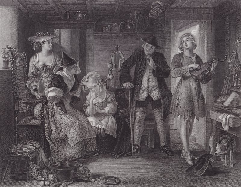 "Midas"tan bir sahne (gravür) by Daniel (after) Maclise