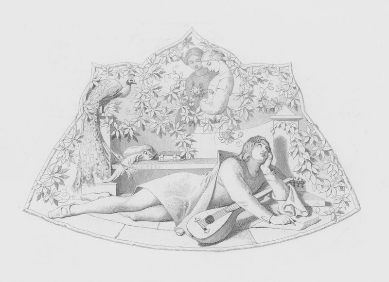 Shakespeare, Aşık (gravür) by Daniel (after) Maclise