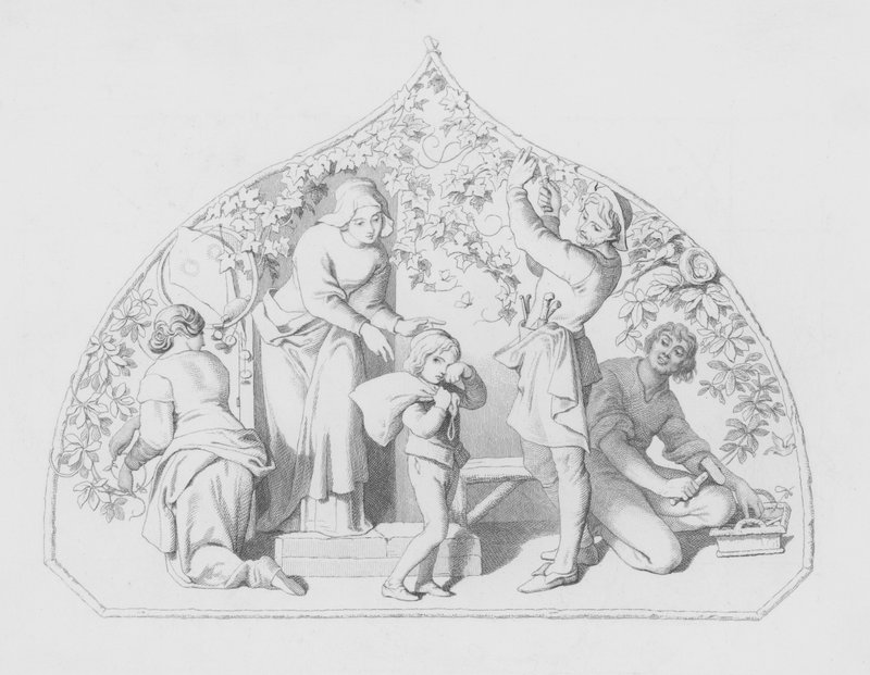 Shakespeare, Okul Çocuğu (gravür) by Daniel (after) Maclise
