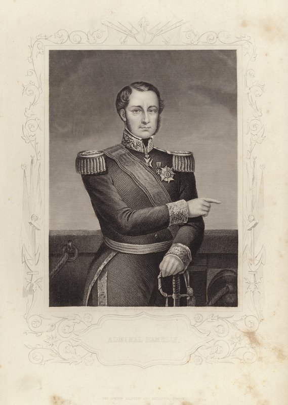 Amiral Havelin (gravür) by Daniel John. Pound