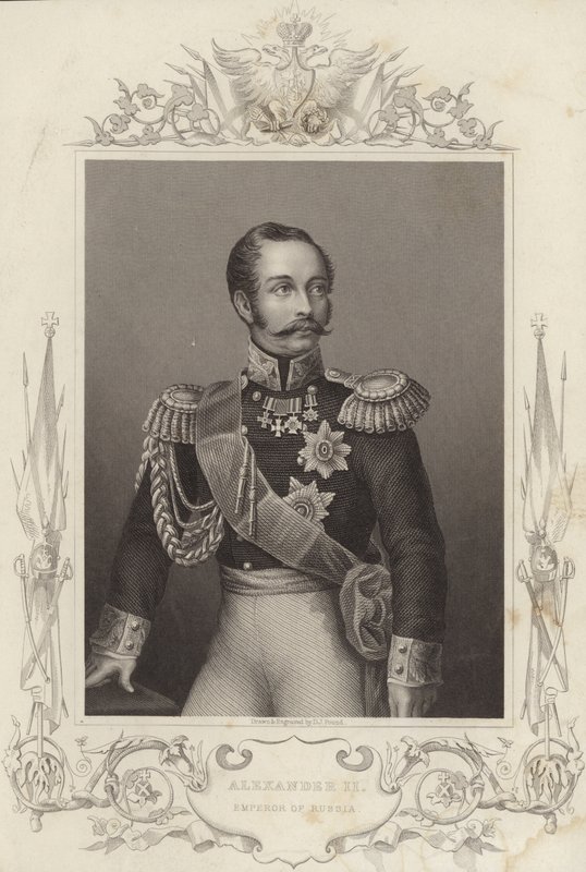 Alexander II, Rusya İmparatoru (18181881) (gravür) by Daniel John. Pound