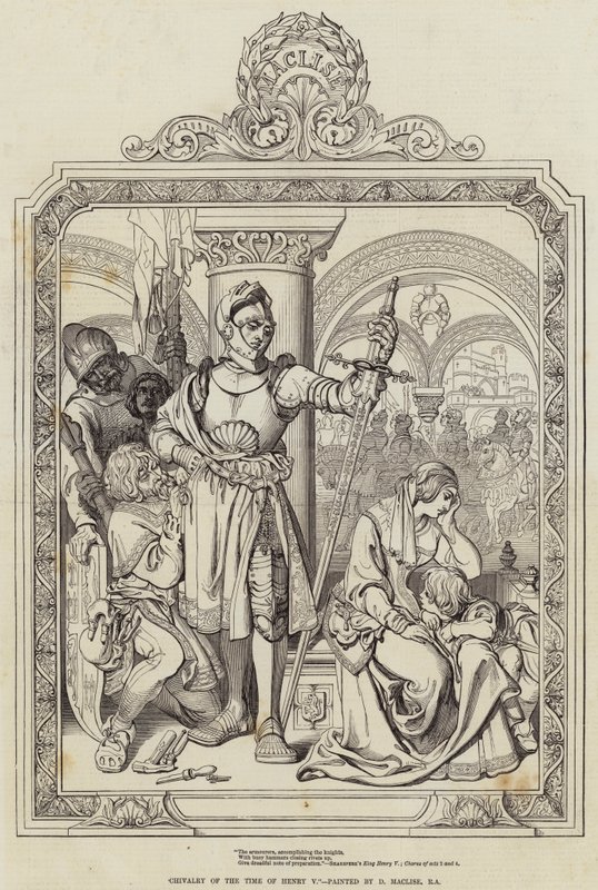 ಹೆನ್ರಿ V ಟರ್ಕ್‌ನ ಕಾಲದ ಅಶ್ವದಳ by Daniel Maclise