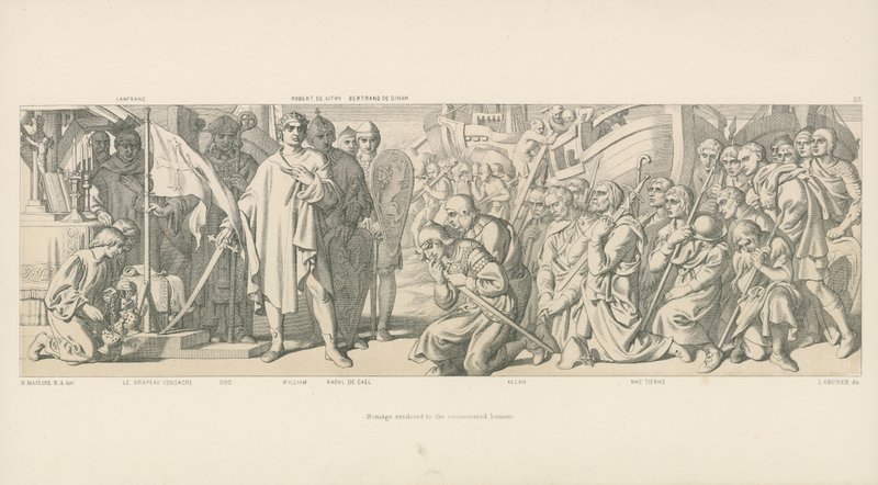 Kutsanmış Afişe Saygı Gösterilen by Daniel Maclise