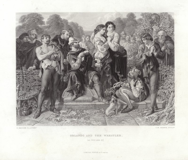 Orlando ve Güreşçi by Daniel Maclise