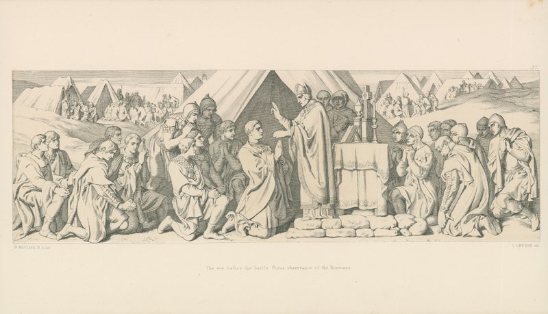 Savaştan önceki Havva. Normanların Dindar Gözlemi by Daniel Maclise
