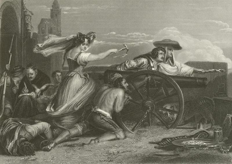 The Defence of Saragossa, Spain, 1808  by David Wilkie