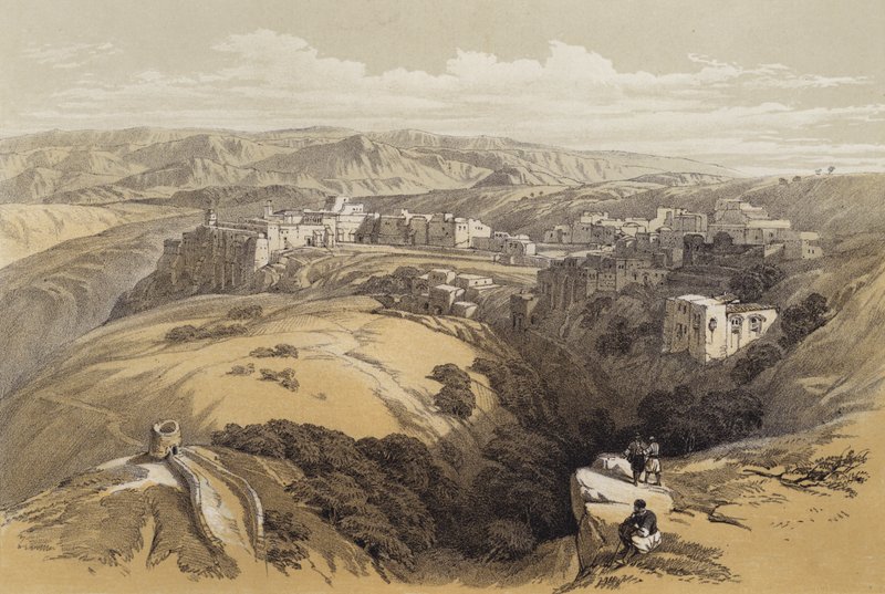 Bethlehem (renkli taş) by David (after) Roberts