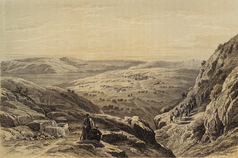 Cana, Genel Görünüm (renkli taş) by David (after) Roberts