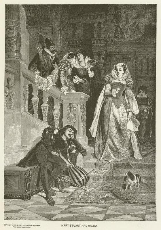 Mary Stuart ve Rizzio by David Dalhoff Neal