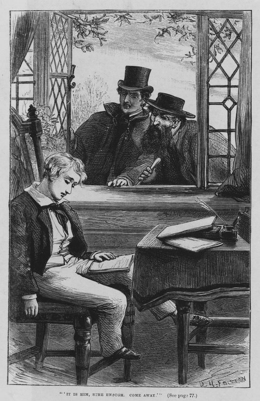Charles Dickens tarafından Oliver Twist için illüstrasyon (gravür) by David Henry Friston