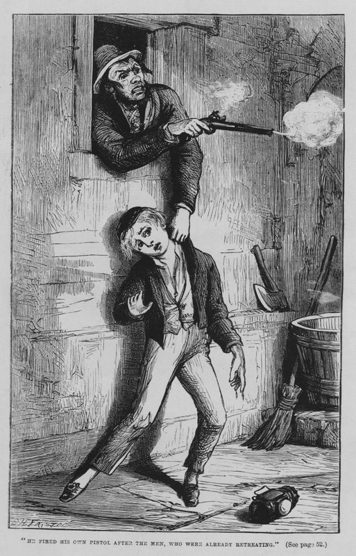 Charles Dickens tarafından Oliver Twist için illüstrasyon (gravür) by David Henry Friston