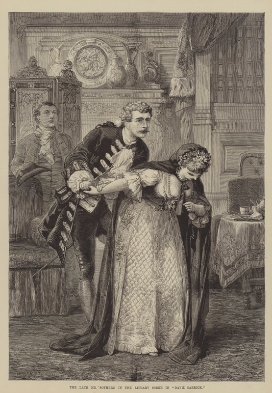 David Garrick'teki Kütüphane Sahnesindeki Merhum Bay Sothern by David Henry Friston
