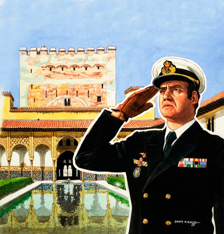 İspanya Kralı Juan Carlos by David Nicolle