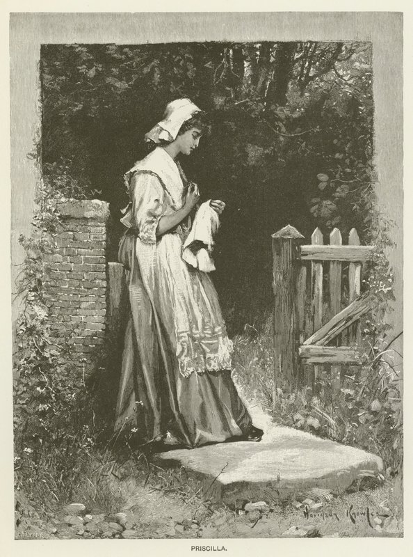 Priscilla (gravür) by Davidson (after) Knowles