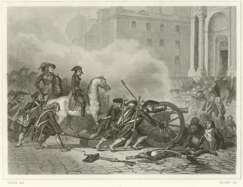 Kralcı bir ayaklanmayı bastırmak by Denis Auguste Marie Raffet
