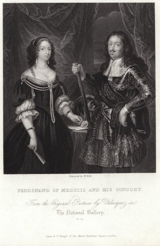 Medicisli Ferdinand ve eşinin portresi by Diego Velázquez