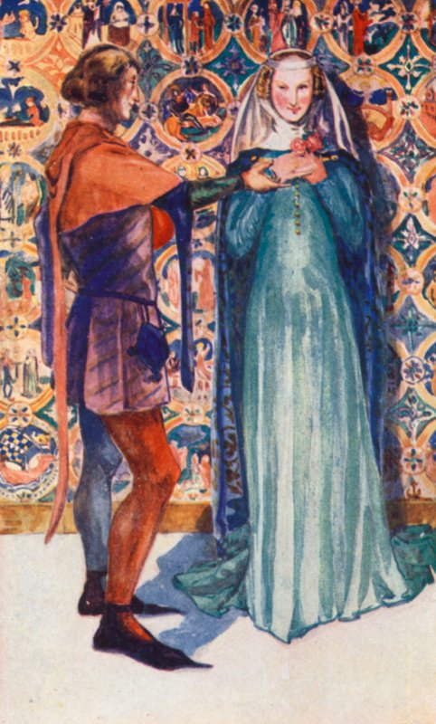 II. Edward Döneminde Bir Erkek ve Kadın 1307-1327 by Dion Clayton Calthrop
