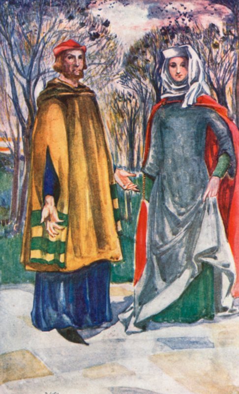 I. Edward Döneminde Bir Erkek ve Kadın 1272-1307 by Dion Clayton Calthrop
