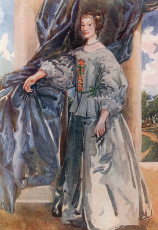 Charles I 1625-1649 Zamanının Bir Kadını by Dion Clayton Calthrop