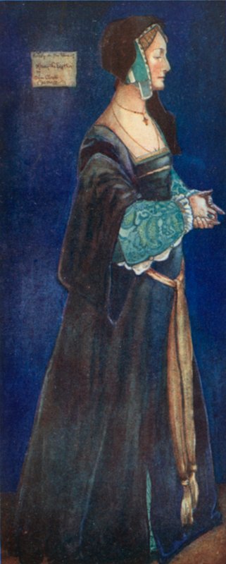 Henry VIII 1509-1547 Zamanının Bir Kadını by Dion Clayton Calthrop