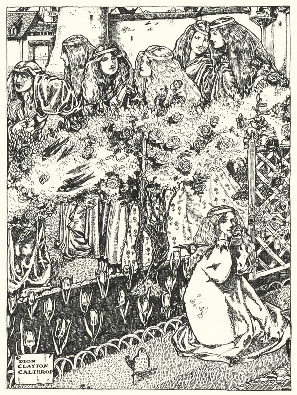 Yedi Prenses (gravür) by Dion Clayton Calthrop