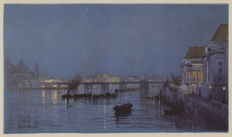 A nocturne of Charing Cross  by Donald Maxwell