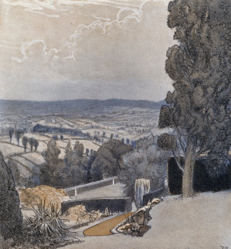 Sidmouth yakınlarındaki banklar (renkli taş) by Donald (after) Maxwell