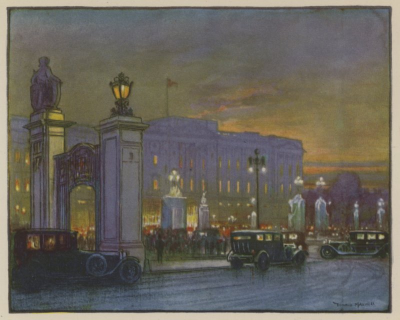 Bir mahkeme gecesi, Buckingham Sarayı by Donald Maxwell