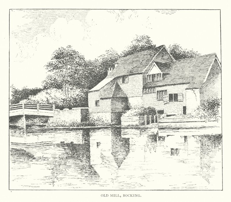Old Mill, Bocking (lito) by Duncan Moul