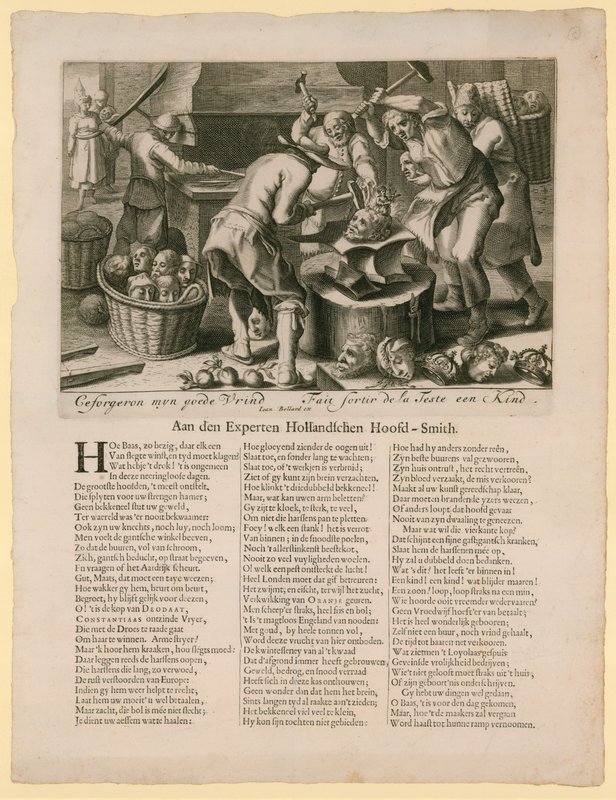 Ceforgeron myn goede vrind. İngiliz tahtının halefi ile ilgili karikatür, 1688-89 by Dutch School