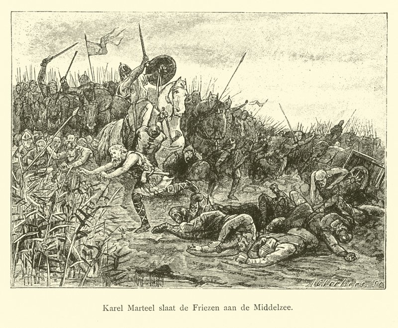 Charles Martel Frizyalılarla Middelzee