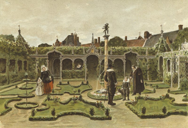 Bahçe düzenlemesi, Hollanda, 17. Yüzyıl by Dutch School