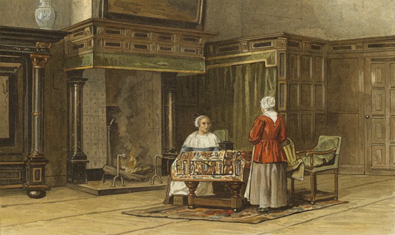 Hollandalı bir evin içi, 17. yüzyılın 1. yarısı by Dutch School
