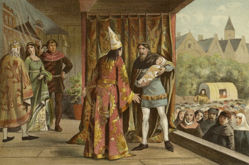 Tiyatro performansı, 14. Yüzyıl by Dutch School
